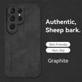 thumbnail image 1 of ELEHOLD for Samsung Galaxy A72 5G Classic Business Case Shockproof Luxury Soft Premium PU Leather Slim Business Style with Wireless Charging Back Protective Cover, black, 1 of 6