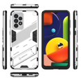 thumbnail image 1 of ELEHOLD for Samsung Galaxy A73 5G Armor Rugged Case with Hidden Kickstand PC Back + TPU Bumper Anti-Fall Drop Resistant Shockproof Lightweight Hybird Case for Samsung Galaxy A73 5G 6.7 inch, Silver, 1 of 6