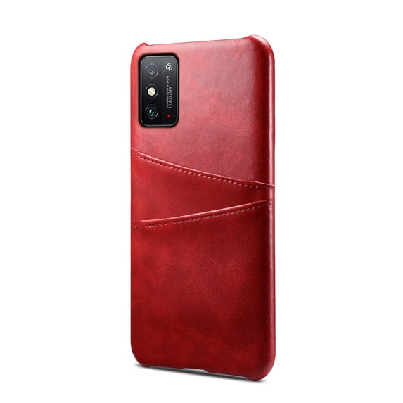 ELEHOLD for Samsung Galaxy Note 10+ Case, Samsung Galaxy Note 10+ Wallet Case with Credit Card Holder, Slim PU Leather Hard Card Pocket Back Cover Shockproof Protective Case,Red