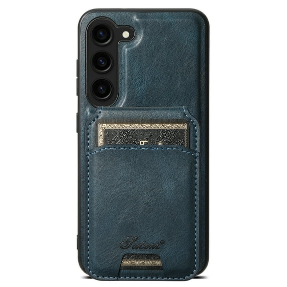 ELEHOLD for Samsung Galaxy Note 20 Ultra Leather Case Premium Leather Material with Magnetic Detachable Card Holder Compatible with MagSafe Charging Shockproof Slim Case for Note 20 Ultra,blue