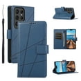 thumbnail image 1 of ELEHOLD for Samsung Galaxy S20 Ultra Flip Folio Wallet Case with Credit Card Holders Magnetic Clasp Kickstand Function Wrist Lanyard Premium PU Leather Shockproof Protective Cover,blue, 1 of 8