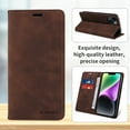 thumbnail image 1 of ELEHOLD for Samsung Galaxy S20 Ultra Wallet Case with RFID Blocking, PU Leather Flip Folio Card Holders RFID Blocking Kickstand Shockproof TPU Inner Shell Phone Cover for Women Men, brown, 1 of 8