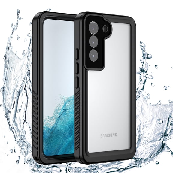 ELEHOLD for Samsung Galaxy S21 5G Waterproof Case, Built-in Screen Protector Support Wireless Charging 360? Full Body Protection 12 FT Military Grade Anti-Drop Shockproof Rugged Case, Black