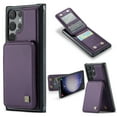 thumbnail image 1 of ELEHOLD for Samsung Galaxy S21 Case with Card Holder, Samsung S21 Wallet Case for Women Men with RFID Blocking, Durable Leather Kickstand Shockproof Case for Galaxy S21 5G,Purple, 1 of 6