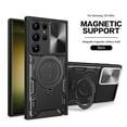 thumbnail image 1 of ELEHOLD for Samsung Galaxy S21 FE, Case with Slide Camera Lens Protector,Built-in 360° Rotate Ring Stand Magnetic Shockproof Hard PC Cover,Support Magnetic Car Mount, black, 1 of 7