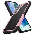 thumbnail image 1 of ELEHOLD for Samsung Galaxy S21 Plus 5G 2021 Fit Case, Military-Grade Dual Layer Raised Frame Screen & Camera Lens Protective Armor Hybrid PC+TPU Anti-Drop Shockproof Slim Rugged Case,Pink, 1 of 8