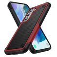 thumbnail image 1 of ELEHOLD for Samsung Galaxy S21 Plus 5G 2021 Fit Case, Military-Grade Dual Layer Raised Frame Screen & Camera Lens Protective Armor Hybrid PC+TPU Anti-Drop Shockproof Slim Rugged Case,Red, 1 of 8