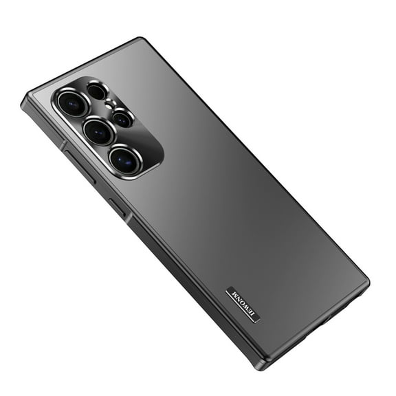 ELEHOLD for Samsung Galaxy S21 Ultra Case, Military Grade Matte Slim Anti-Fingerprint Metal Magnetic Bumper Frame Slim Hard Shock-Absorbent Phone Case Cover for Samsung Galaxy S21 Ultra,Black