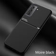 thumbnail image 1 of ELEHOLD for Samsung Galaxy S22+ 5G Slim Case, TPU Bumper + PC Fashion Diagonal Line Skin Touch Luxury Elegant Lightweight Magnetic Shockproof Non-Slip Soft Grip Flexible Ultra-Thin Case,Black, 1 of 5
