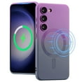 thumbnail image 1 of ELEHOLD for Samsung Galaxy S22 Case Compatible with MagSafe, Gradient TPU Shockproof Non-Slip Protective Slim Cover with Camera Lens Protector,Purple Gray, 1 of 5