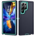 thumbnail image 1 of ELEHOLD for Samsung Galaxy S22, Hard PC Case,Rugged Shockproof PC Bumper Heavy Duty 3-Layer Protection Soft Silicone Rubber Full Body Protection Case Cover(without Screen Protector), C, 1 of 7
