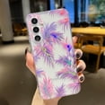 thumbnail image 1 of ELEHOLD for Samsung Galaxy S22 Plus Case Flower Floral Embossed Pattern Crystal Clear Back Soft Shockproof TPU Bumper Slim Lightweight Anti-Yellowing Case, B, 1 of 6