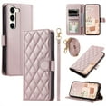 thumbnail image 1 of ELEHOLD for Samsung Galaxy S22 Plus Wallet Crossbody Case PU Leather Cover with Card Slots Magnetic Clasp Kickstand Detachable Wriststrap Shoulder Strap Flip Shockpoof Cover,rosegold, 1 of 1