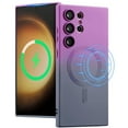 thumbnail image 1 of ELEHOLD for Samsung Galaxy S22 Ultra Case Compatible with MagSafe, Gradient TPU Shockproof Non-Slip Protective Slim Cover with Camera Lens Protector,Purple Gray, 1 of 5