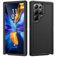 thumbnail image 1 of ELEHOLD for Samsung Galaxy S22 Ultra, Hard PC Case,Rugged Shockproof PC Bumper Heavy Duty 3-Layer Protection Soft Silicone Rubber Full Body Protection Case Cover(without Screen Protector), E, 1 of 7