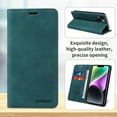thumbnail image 1 of ELEHOLD for Samsung Galaxy S22 Ultra Wallet Case with RFID Blocking, PU Leather Flip Folio Card Holders RFID Blocking Kickstand Shockproof TPU Inner Shell Phone Cover for Women Men, green, 1 of 8