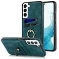 thumbnail image 1 of ELEHOLD for Samsung Galaxy S23 FE Case with Back Card Slots PU Leather Wallet Case Ring Holder Kickstand Slim Lightweight Purse Cover Fit For Men Women Samsung Galaxy S23 FE Case,Blue, 1 of 7