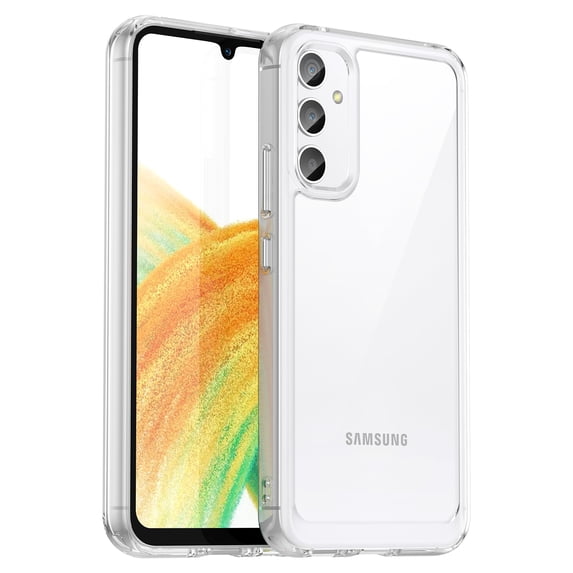 ELEHOLD for Samsung Galaxy S23 FE Clear Case Full Body Protection Transparent Clear Back Non-Yellowing Shockproof Slim Fit Case for Samsung S23 FE, Clear