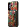 thumbnail image 1 of ELEHOLD for Samsung Galaxy S23 Leather Wallet Case,Cover with Retro Flower Pattern Built-in Card Slots Kickstand Shockproof Protective Phone Case for Samsung Galaxy S23,Spring, 1 of 6