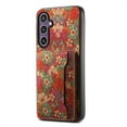 thumbnail image 1 of ELEHOLD for Samsung Galaxy S23 Leather Wallet Case,Cover with Retro Flower Pattern Built-in Card Slots Kickstand Shockproof Protective Phone Case for Samsung Galaxy S23,Summer, 1 of 6