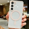 thumbnail image 1 of ELEHOLD for Samsung Galaxy S23+ MagSafe Case, Magnetic Clear Case for Galaxy S23+ / S23 Plus, Hybrid TPU Bumper Shockproof Crystal Clear Anti-Scratch Slim Thin Case Cover 6.6 Inch,Pink, 1 of 5