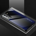 thumbnail image 1 of ELEHOLD for Samsung Galaxy S23 Plus 5G Textured Glass Case, 9H Glass+PC Panel+TPU Soft Border Camera Protection Drop Resistant Anti-Scratch Shockproof Case for Samsung Galaxy S23+,Darkblue, 1 of 8