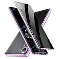 thumbnail image 1 of ELEHOLD for Samsung Galaxy S23 Plus Anti Peeping Privacy Case Full Body Tempered Glass Screen Protector Magnetic Metal Bumper 360 Protection with Safety Lock Camera Lens Protection Cover,Lightpurple, 1 of 7