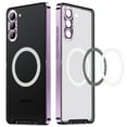 thumbnail image 1 of ELEHOLD for Samsung Galaxy S23 Plus Luxury Plating Case Ultra Slim Thin Compatible with MagSafe Charging Camera Lens Protection Metal Frame Shockproof Anti-Scratch Case,Purple, 1 of 9