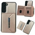 thumbnail image 1 of ELEHOLD for Samsung Galaxy S23 Plus Wallet Case,Detachable Magnetic Card Slot Flip Leather Kickstand Magnetic Clasp Protective Shockproof Phone Case for Samsung Galaxy S23 Plus,Rosegold, 1 of 6