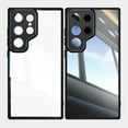 thumbnail image 1 of ELEHOLD for Samsung Galaxy S23 Ultra Case,Camera Lens Protector Crystal Clear Non-Yellowing Shockproof Anti-Scratch Transparent Hard Back Slim Fit Case for Samsung Galaxy S23 Ultra,Black, 1 of 6