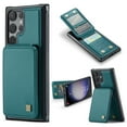 thumbnail image 1 of ELEHOLD for Samsung Galaxy S23 Ultra Case with Card Holder, Samsung S23 Ultra Wallet Case for Women Men with RFID Blocking, Durable Leather Kickstand Shockproof Case for Galaxy S23 Ultra 5G,Green, 1 of 6