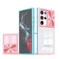 thumbnail image 1 of ELEHOLD For Samsung Galaxy S23 Ultra Case, Military Grade Protection Clear Slim Fit Anti-Yellowing Non- Slip Shockproof Protective Lens Cover Protection Case for Samsung Galaxy S23 Ultra,Pink, 1 of 6