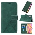 thumbnail image 1 of ELEHOLD for Samsung Galaxy S23 Ultra Embossed Wallet Case, Card Slots Magnetic Clasp Hand Strap Kickstand Function Wireless Charging Shockproof Business PU Leather Flip Folio Cover Case,,Darkgreen, 1 of 6