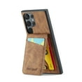 thumbnail image 1 of ELEHOLD for Samsung Galaxy S23 Ultra Leather Wallet Case with Card Slots Magnetic Button Kickstand Function Full Body Protective Shockproof Cover for Samsung Galaxy S23 Ultra 6.8",Brown, 1 of 8