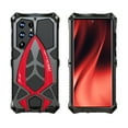 thumbnail image 1 of ELEHOLD for Samsung Galaxy S23 Ultra Rugged Metal Case,MIlitary Grade Drop Protection,Aluminium Alloy Back Cover Shockproof Case with 4-Corner Protection Screw Fixation for Samsung S23 Ultra,Black Red, 1 of 10