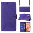 thumbnail image 1 of ELEHOLD for Samsung Galaxy S23 Ultra Wallet Case, Premium PU Leather Removable Adjustable Crossbody Shoulder Strap Magnetic Stand Card Slots Kickstand Shockproof Flip Cover Case for Women Men,Purple, 1 of 11