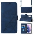 thumbnail image 1 of ELEHOLD for Samsung Galaxy S23 Wallet Case, Premium PU Leather Removable Adjustable Crossbody Shoulder Strap Magnetic Stand Card Slots Kickstand Shockproof Flip Cover Case for Women Men,Blue, 1 of 11