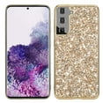 thumbnail image 1 of ELEHOLD for Samsung Galaxy S24, Glitter Bling Sparkle Shiny Diamond Slim Soft TPU Anti-Scratch Shockproof Protective Case for Women Girls for Samsung Galaxy S24,Gold, 1 of 5