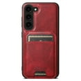 thumbnail image 1 of ELEHOLD for Samsung Galaxy S24 Plus Leather Case,Magnetic Detachable Back Card Holder 2-in-1 Wallet Design Premium Leather Slim Shockproof Cover for Galaxy S24 Plus - Red, 1 of 7