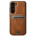 thumbnail image 1 of ELEHOLD for Samsung Galaxy S24 Plus Leather Case,Magnetic Detachable Back Card Holder 2-in-1 Wallet Design Premium Leather Slim Shockproof Cover for Galaxy S24 Plus - Brown, 1 of 7