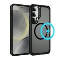 thumbnail image 1 of ELEHOLD For Samsung Galaxy S24+ Slim Shockproof Case, Skin-Friendlyp. Rugged Cover, MagSafe Compatible, Non-Slip, Raised Edges For Cam & Screen Protection, Black, 1 of 8