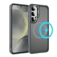 thumbnail image 1 of ELEHOLD For Samsung Galaxy S24+ Slim Shockproof Case, Skin-Friendlyp. Rugged Cover, MagSafe Compatible, Non-Slip, Raised Edges For Cam & Screen Protection, Gray, 1 of 8