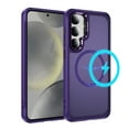 thumbnail image 1 of ELEHOLD For Samsung Galaxy S24+ Slim Shockproof Case, Skin-Friendlyp. Rugged Cover, MagSafe Compatible, Non-Slip, Raised Edges For Cam & Screen Protection, Purple, 1 of 8