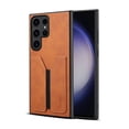 thumbnail image 1 of ELEHOLD for Samsung Galaxy S24 Ultra,Built-in Back Card Holder Wallet Case PU Leather Slim Thin Shockproof Protective Samsung Galaxy S24 Ultra Case, Brown, 1 of 5