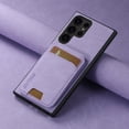 thumbnail image 1 of ELEHOLD for Samsung Galaxy S24 Ultra Flip Back Card Slots Wallet Case Premium Retro Leather Soft Shockproof Stand Function Slim Lightweight Business Style for Women Men S24 Ultra Case,Purple, 1 of 6