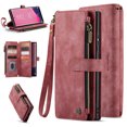 thumbnail image 1 of ELEHOLD for Samsung Galaxy S24 Ultra for Men Women Wallet Case, Premium Leather Shockproof Purse Case with Credit Card Slots Zipper Pocket Anti-Loss Wriststrap for Samsung Galaxy S24 Ultra,Red, 1 of 10