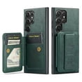 thumbnail image 1 of ELEHOLD for Samsung Galaxy S24 Ultra Wallet Back Case,RFID Blocking Flip Card Holders Strong Magnetism Wristband Strap Stand Function Shockproof Protective Galaxy S24 Ultra Cover,Green, 1 of 8