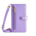thumbnail image 1 of ELEHOLD for Samsung Galaxy S24 Ultra Wallet Case Crossbody, Zipper Phone Case with Card Holder Large Capacity Wrist Strap Leather Purse Cover for Women Men for Samsung Galaxy S24 Ultra,Purple, 1 of 8