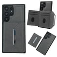 thumbnail image 1 of ELEHOLD for Samsung Galaxy S24 Ultra Wallet Case,Detachable Magnetic Card Slot Flip Leather Kickstand Magnetic Clasp Protective Shockproof Phone Case for Samsung Galaxy S24 Ultra,Gray, 1 of 6