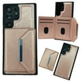 thumbnail image 1 of ELEHOLD for Samsung Galaxy S24 Ultra Wallet Case,Detachable Magnetic Card Slot Flip Leather Kickstand Magnetic Clasp Protective Shockproof Phone Case for Samsung Galaxy S24 Ultra,Rosegold, 1 of 6